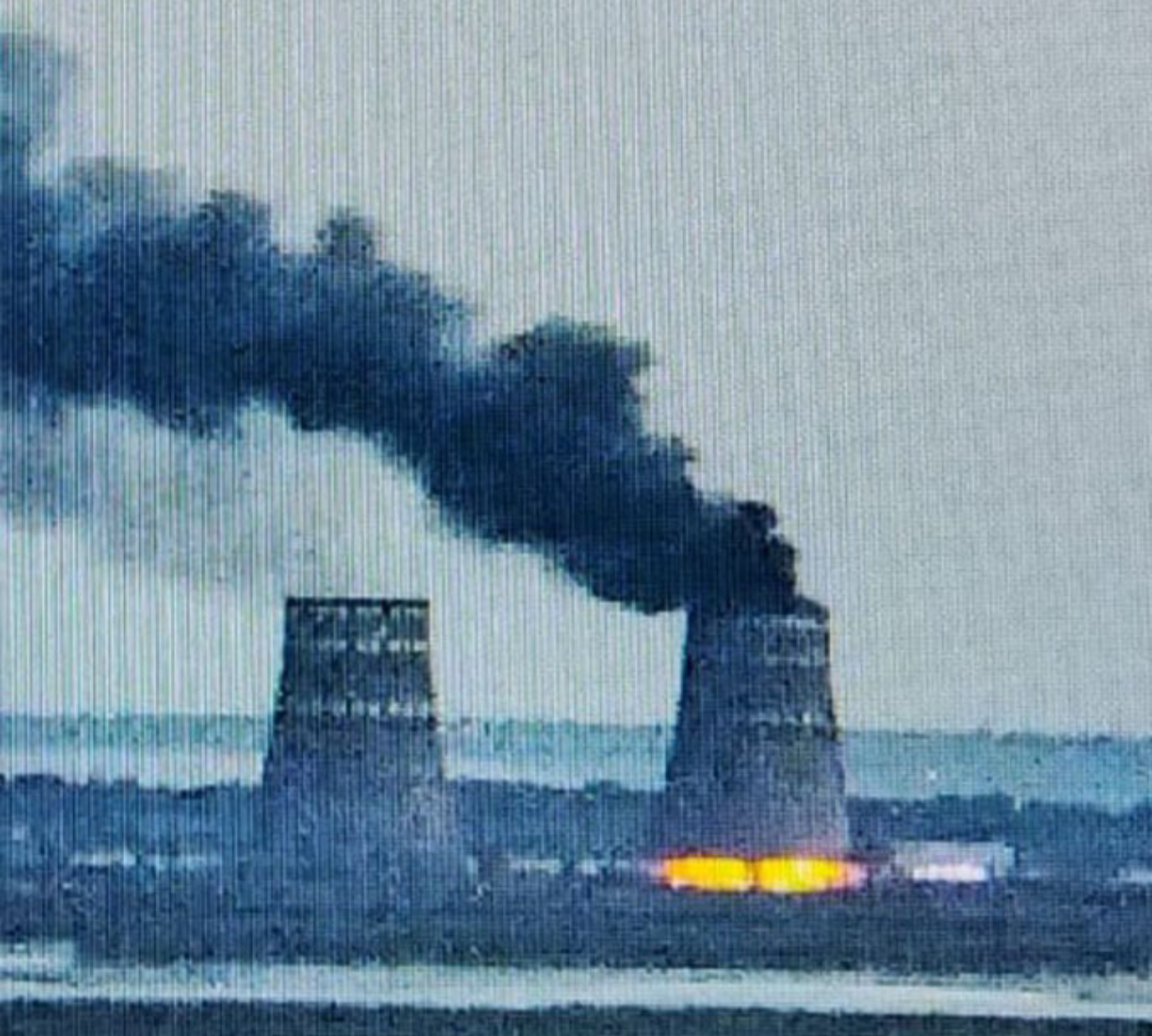 Fire at cooling tower of Zaporizhzhia nuclear plant