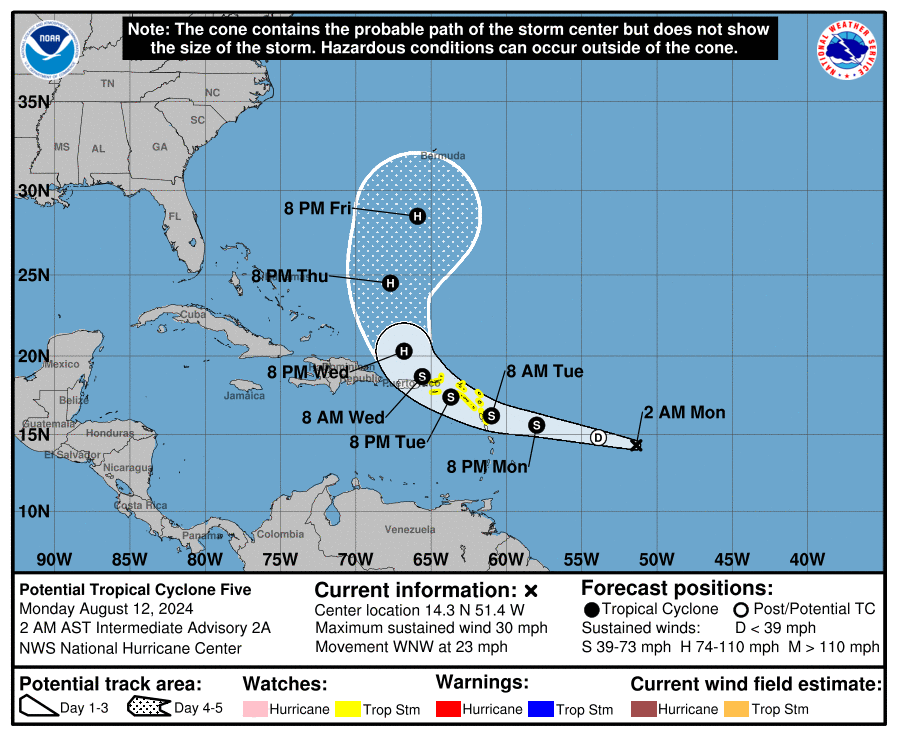 POTENTIAL TROPICAL CYCLONE FIVE