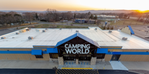 STEPHEN DAVIS: Camping World retailer refuses to remove American flag from property after being ordered by CA county to do so