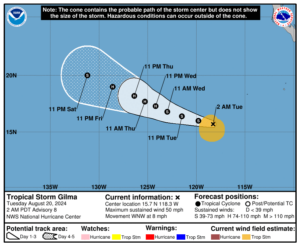 TROPICAL STORM GILMA