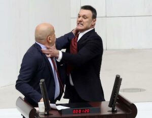 Watch: Bloody Brawl In Turkey's Parliament Left Lawmakers Injured, Even Women Were Punched 