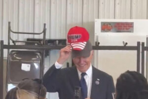 Biden sports Trump hat in show of 9/11 anniversary 'unity'