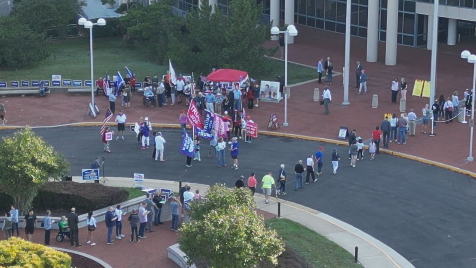 Early Voting Underway in Virginia: Trump Supporters Dominate Polling Location in Fairfax County (VIDEO)