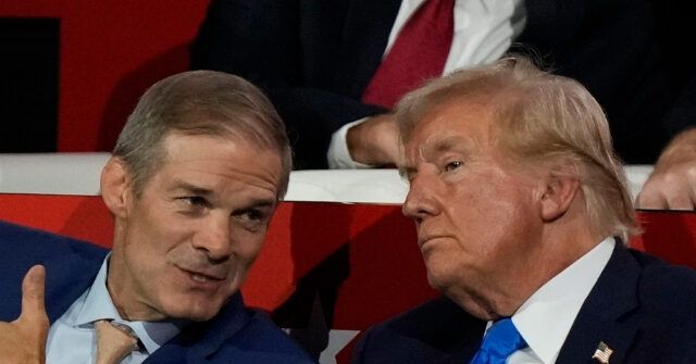 Exclusive — Jim Jordan: Trump Must Remind Americans How Much Better Off They Were Under His Leadership