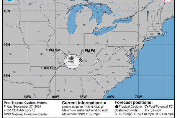 POST-TROPICAL CYCLONE HELENE