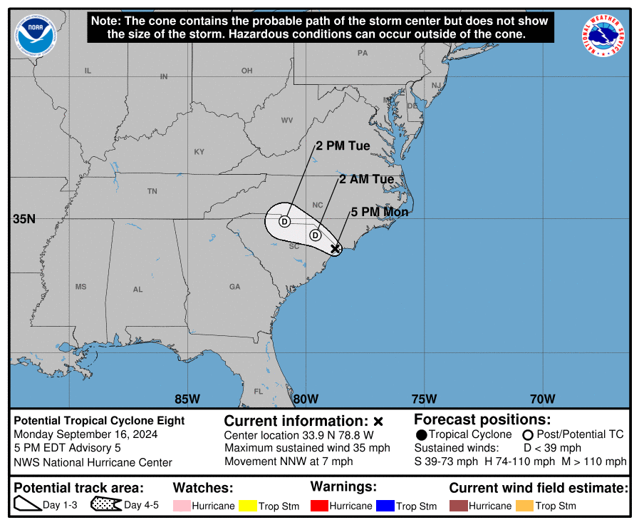 POTENTIAL TROPICAL CYCLONE EIGHT