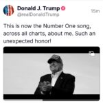 President Trump Shares Kahn's #1 Song 'Fighter' with Truth Social Post: 'Such an Unexpected Honor'