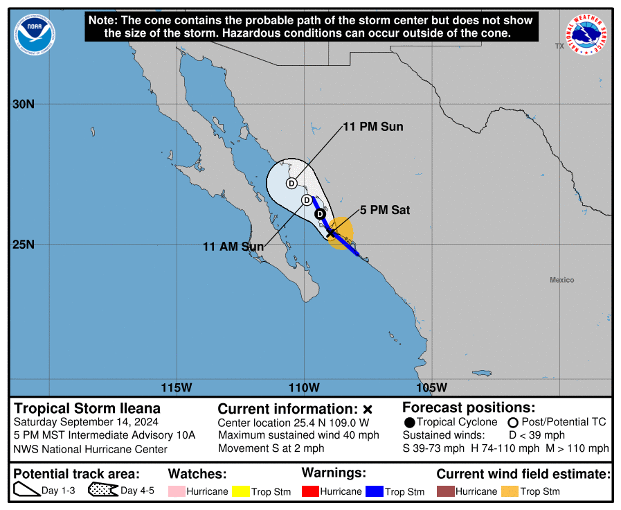 TROPICAL STORM ILEANA