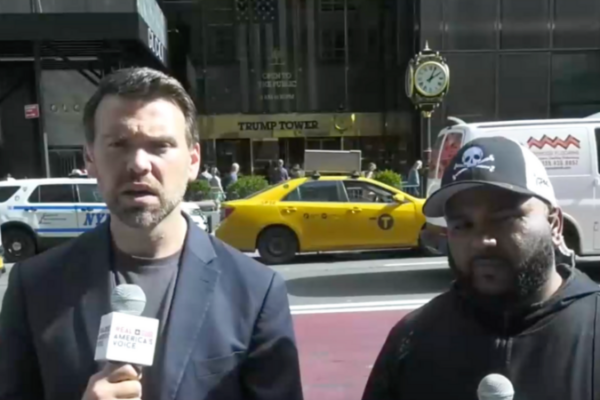 JACK POSOBIEC and VISH BURRA: Walz supporters were ‘squaring off’ with Trump supporters ahead of NYC speech