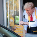 Trump Serves Customers at a McDonald's Drive-Thru in Philadelphia