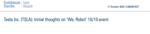 "'We, Robot' 10/10 Event": Wall Street Reacts To Elon Musk's Big Cybercab Debut