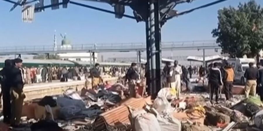 At least 25 dead, dozens injured in Pakistan train station suicide blast