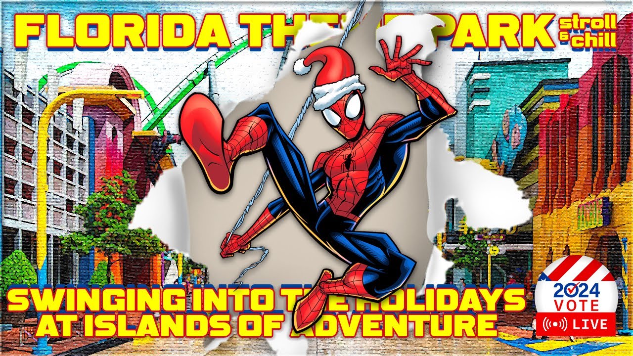 🔴LIVE! Swinging Into the HOLIDAYS @ Islands of Adventure | Universal Orlando | Livestream