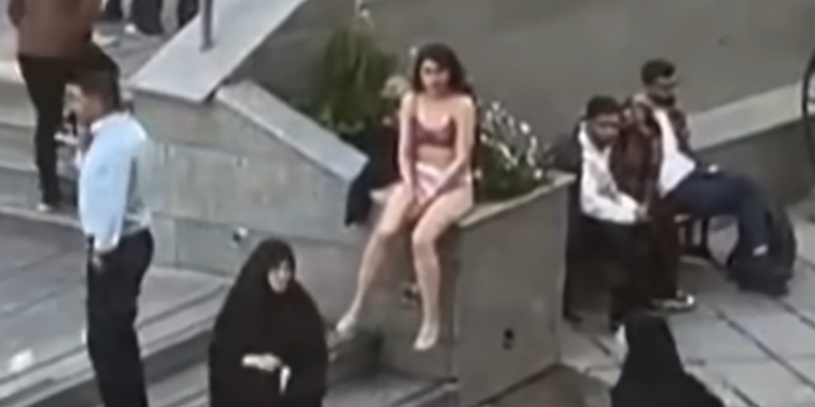 Iranian student strips to her underwear in Tehran to protest female dress codes, is taken into custody by morality police