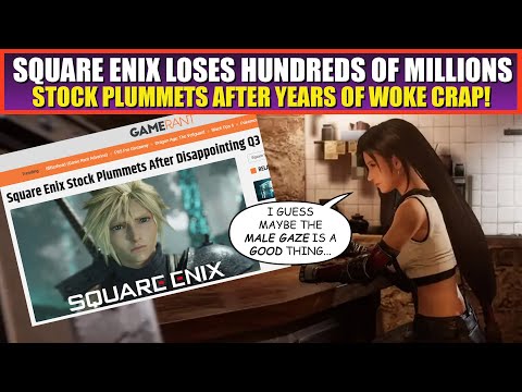 Square Enix Stock PLUMMETS After Years of Woke Content | Gamers Don’t PLAY That Anymore!