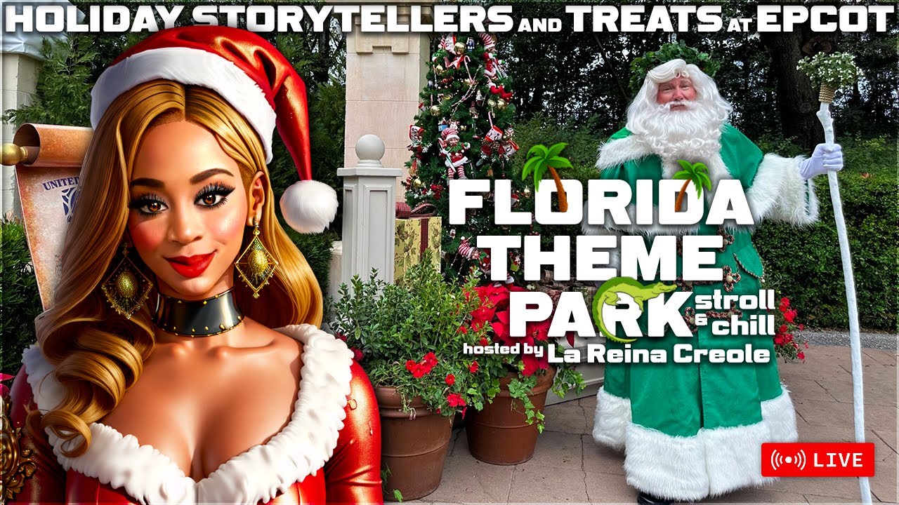 🔴 LIVE! Holiday Storytellers and Treats at EPCOT | Disney World 2024 | Stroll and Chill Livestream