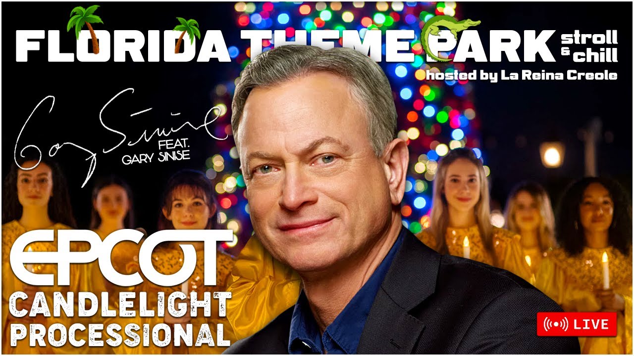 🔴LIVE! Candlelight Processional @ EPCOT feat. Gary Sinise | Disney World 2024 | Livestream