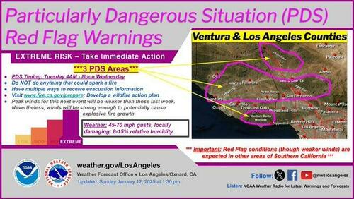 Inferno-Plagued Palisades Braces For Santa Ana Windstorm As Death Toll Rises